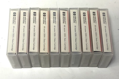 Lot Of 10 HP 60 Meter DDS-1 Data Cartridges