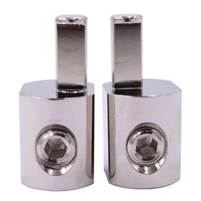 2Pc Car Audio Power/Ground 1/0 Gauge to 4 Gauge Amp Input Reducers Wire Reducer