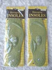 2 pair of vintage Massaging Insoles women's size Large size 7-9 NEW Unopened