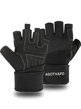 Workout Half Finger Gloves Wrist Support Gym Exercise Lifting  Training Lifts XL