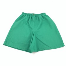 Vintage 1970s New Attitude Russ Togs Elastic Waist Pull On Shorts Meduim Green M