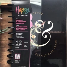 NEW! Happy Planner Classic 12 Mo “Wedding Planner And Organizer” Undated