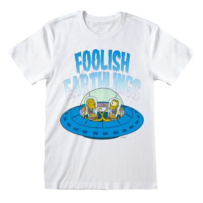 Simpsons T-Shirt  Weiß Unisex Foolish Earthlings