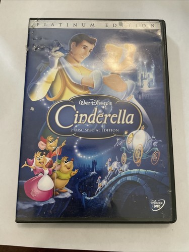 2005 Walt Disney's Cinderella DVD - Platinum Edition - Two Disk Set - Like New