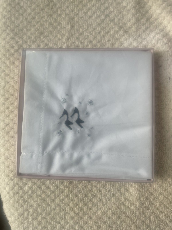 Barbie 45th Anniversary Cloth Napkins / Hankies By Hallmark  New In Original Box