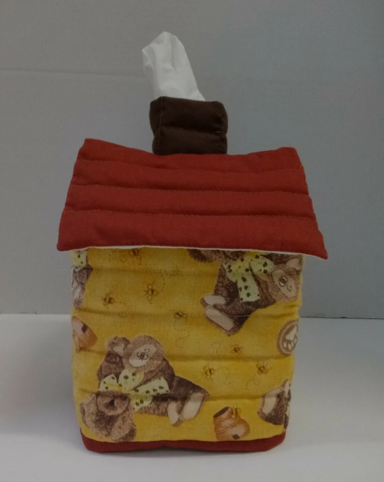 Cubierta de caja de pañuelos en forma de casa #8 Foto 2 de 4