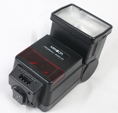 Flash AF 4000 Minolta ミノルタ　プログラムフラッシュ　4000AF on dSLR Alpha Sony その他