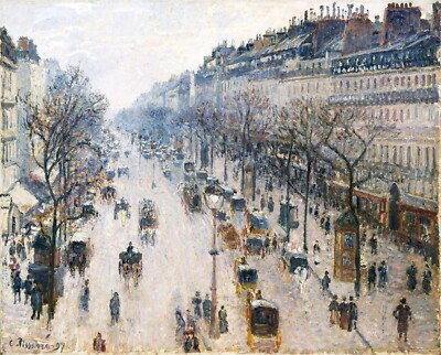 10196.Decor Poster.Room home wall art.Camille Pissarro painting.Monmartre,Paris