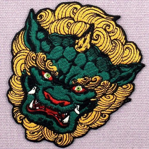 Embroidered Patches Iron Sew On Patches Badges appliques Emblems 3D Fudog 817R - Image 2 of 4