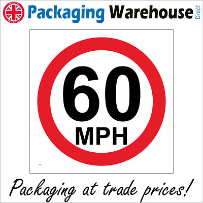 TR032 60 MPH SIGN LEGAL SPEED LIMIT RESTRICTION MOTORWAY VAN TRUCK ...