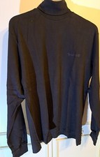 Image of Timberland Mens Medium Polo Neck Black 100% Cotton 42"Wx 29"L Brand New