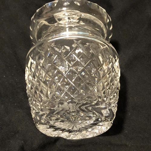 Waterford Honey Jam Jelly Jar & Lid Elegant Vintage Crystal Signed