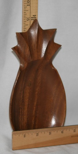 Original Tiki Sticker Alii Woods Honolulu * Hawaiian Pineapple Pupu Dish Bowl 9" - Picture 11 of 14