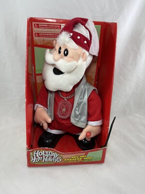 Gemmy Santa rapper getting jiggy with it animated / New Old Stock (read)