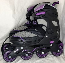Chicago Inline Skates Black Purple Adjustable Youth Size 5-8