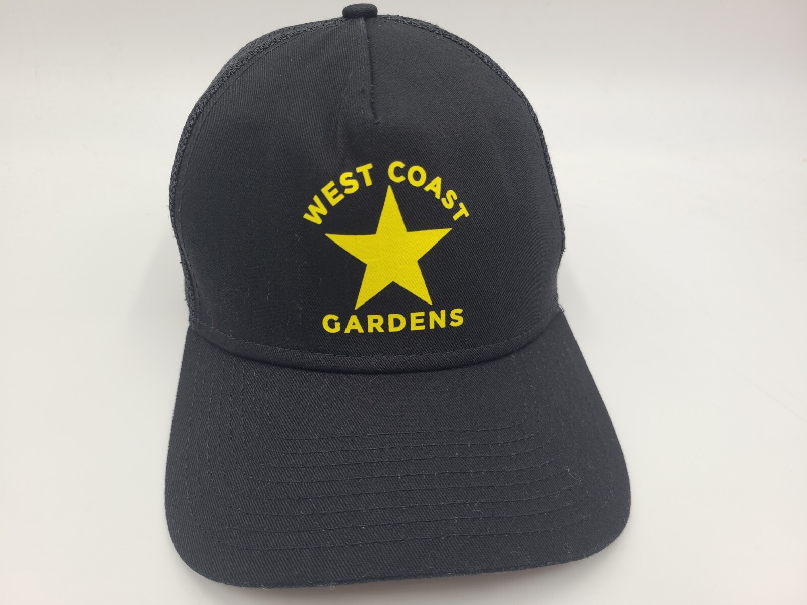 West Coast Gardens New Era 9Forty Mesh Trucker Snapback Hat Cap Men Women Black