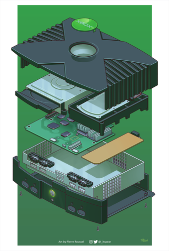 Microsoft 2001-2005 Xbox Original-Interior Cubierta Superior Forro Metal-Solo Aceptable-Leer todo - Imagen 12 de 12