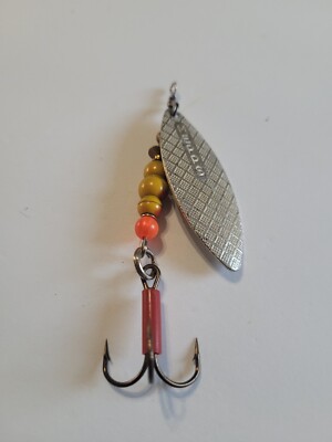 Mepp's Steelhead Salmon#3 - 1/4oz- Aglia Silver Blade Spinner Bare Treble Hook 
