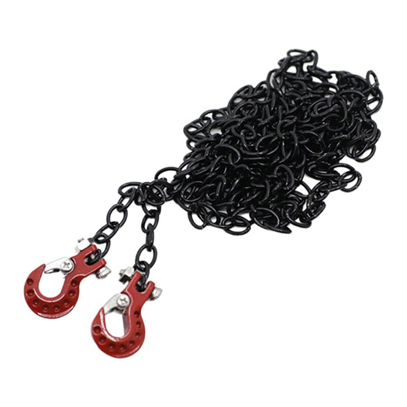 Chaîne De Remorquage Et Crochets Réalistes 1/10 Pour Crawler Tout-terrain - Intégry Argent