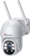Telecamera wifi esterno con Visione Notturna a Colori, Ctronics 1080p PTZ Zoom