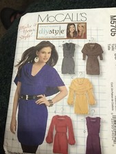 McCALL'S M5705 - LADIES 5 STYLE DAY or EVENING DRESS PATTERN 12-18 FF