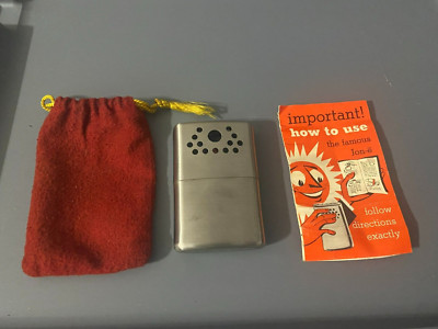 Vintage Jon-e Aladdin Hunters Hand Warmer Standard Size w/ Bag