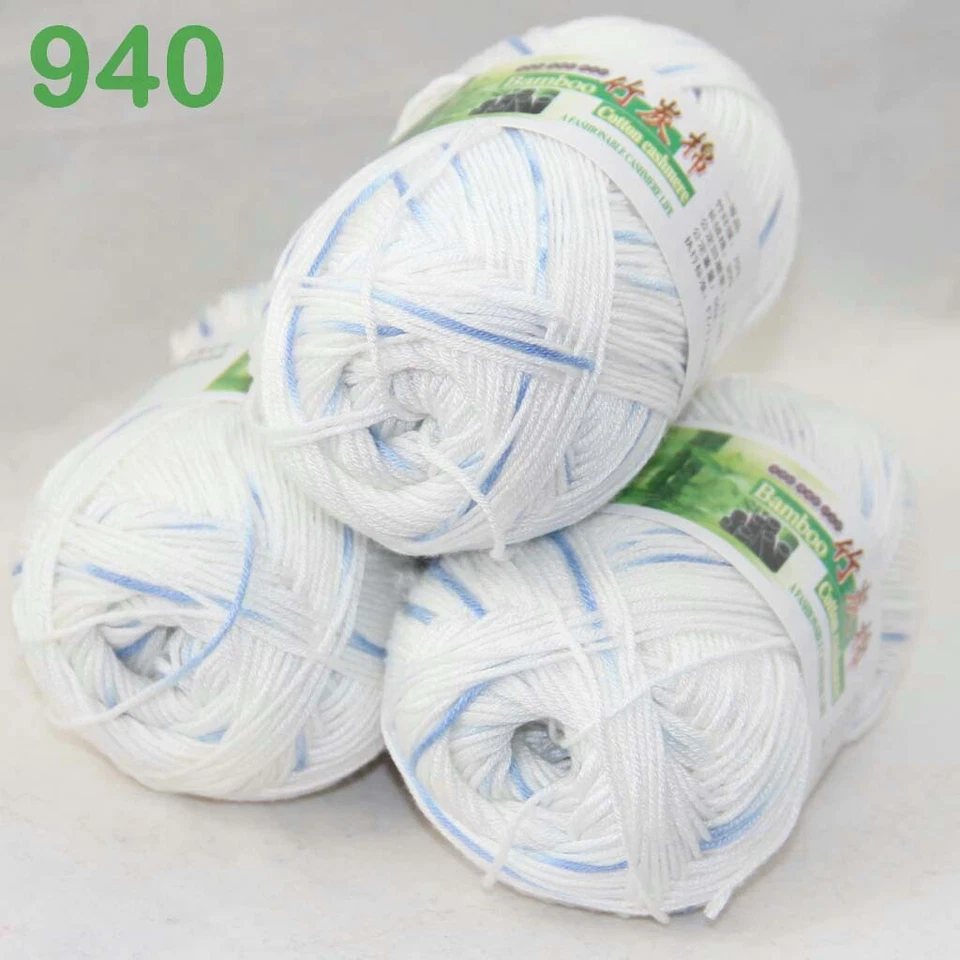 Sale Lot 6SkeinsX50g Soft Bamboo Cotton Baby Wrap Hand Knitting Crochet Yarn 940 - Image 2 of 4