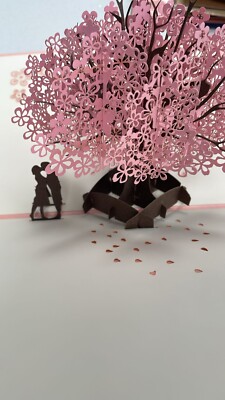 3D Pop Up Kirschblüten Baumliebhaber