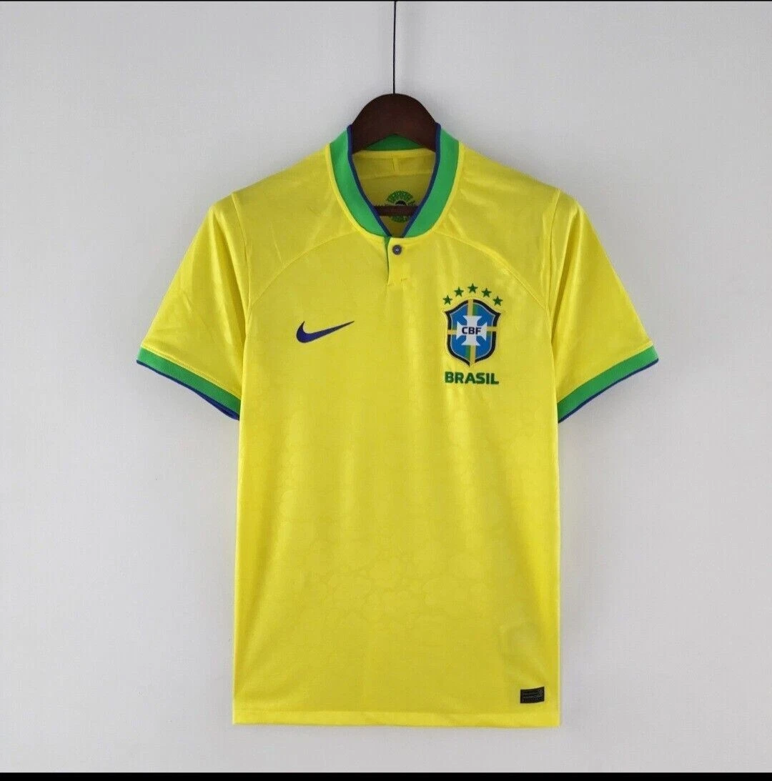 Brazil World Cup 2022 Home Jersey, (Fits Like Large) Fan Version