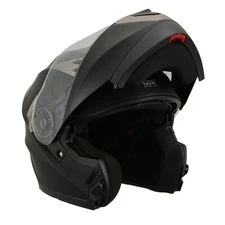 Milwaukee Helmets 9804DOT Ionized Matte Black Advanced Modular Motorcycle Helmet