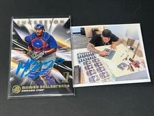 Moises Ballesteros Chicago Cubs Auto Signed 2023 Bowman Inception -