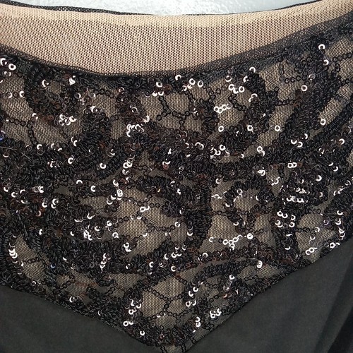 Ralph Lauren Etuikleid Damen Größe 4 Schwarz Pailletten Drapiert Abend Formell Party - Bild 7 von 17