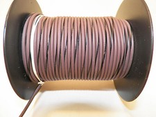 100 FOOT SPOOL 18 GAUGE GXL HI TEMP WIRE BROWN/BLACK STRIPE AUTOMOTIVE  FEET