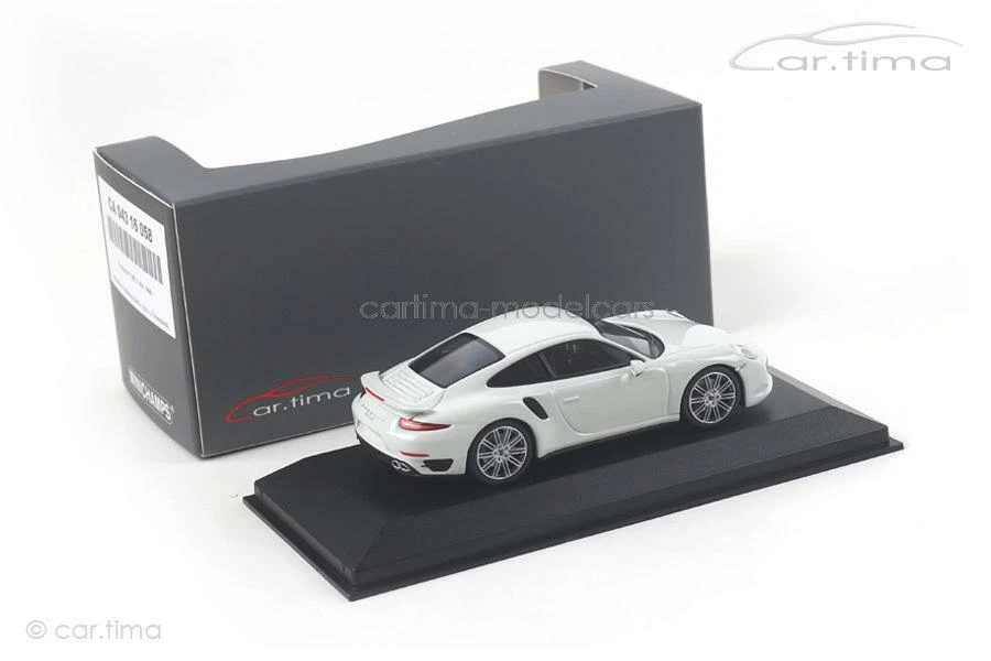 Porsche 911 (991) Turbo Bianco/Interno Nero MINICHAMPS Car.tima CA04316058 - Immagine 3 di 4