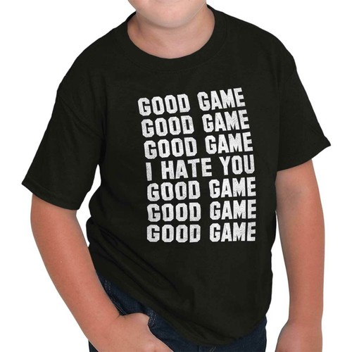 Funny Good Game Sore Loser Sports Athlete Youth Crewneck T Shirts Boy or Girl - Picture 5 of 6