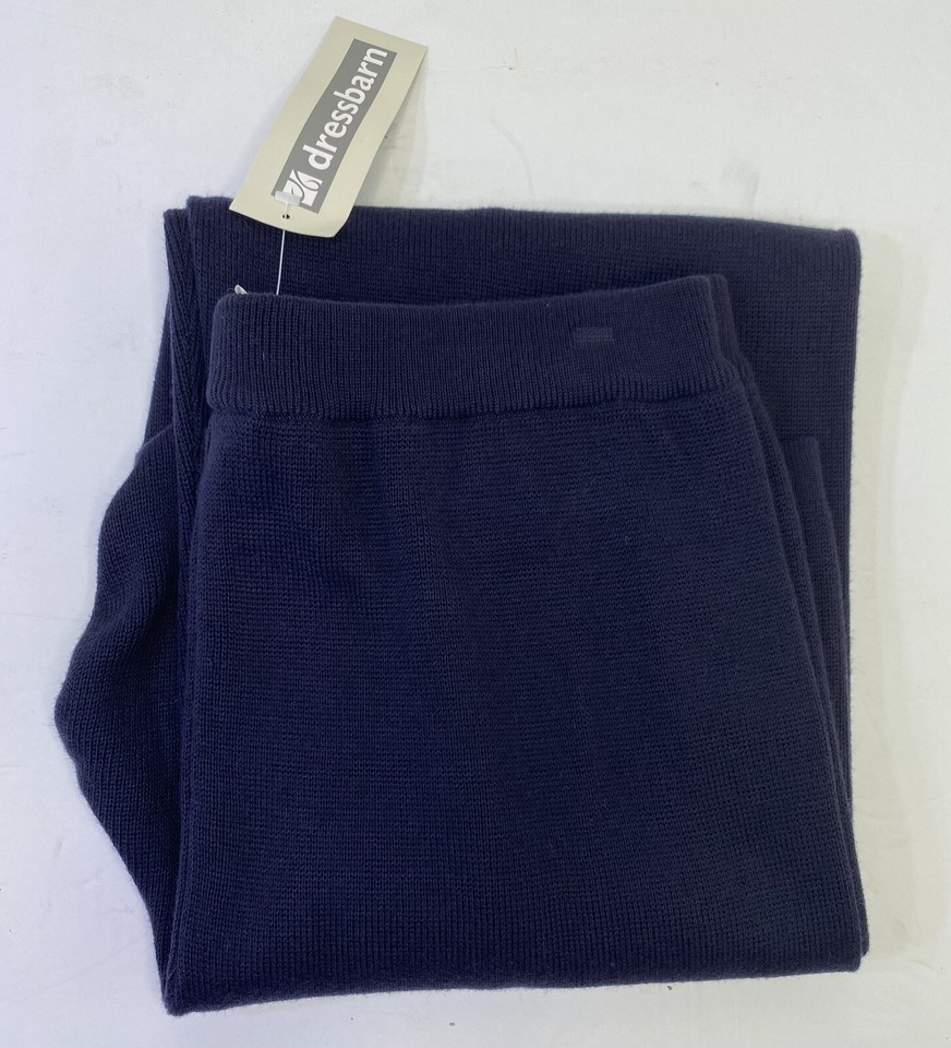 Dress Barn Sweater Pants Size Large Navy eBay