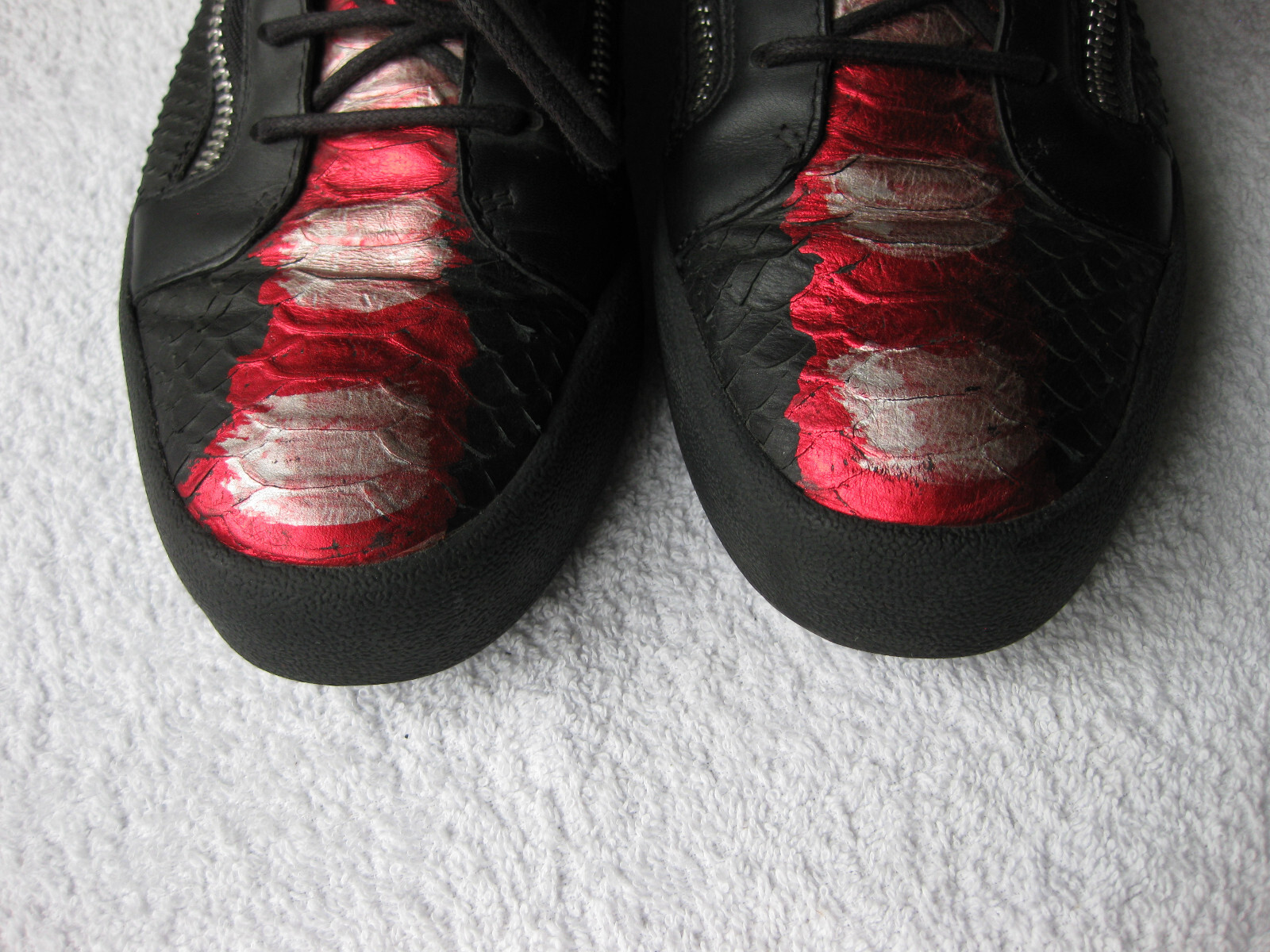 GIUSEPPE ZANOTTI Python -Embossed Mid-Top Sneaker… - image 8