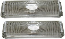 47-53 Chevy Truck Front Lh Rh Clear Turn Light Parking Lamp Lenses 47-53 Chevy Truck Front Lh Rh Clear Turn Light Parking Lamp Lenses