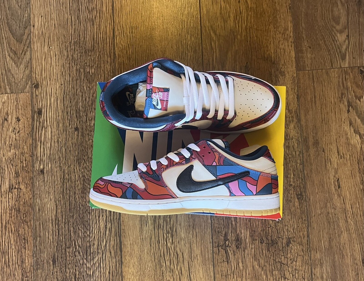 Size 9.5 - Nike Dunk Low Pro SB x Parra Abstract Art 2021 for sale