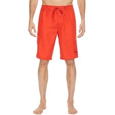 O'NEILL Mens Santa Cruz Solid 2.0 Boardshorts Size 38 Red Drawstring NWT