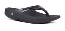 OOFOS OOlala Thong Black Sandal Womens Sizes M3/W5-M9/W11 NEW