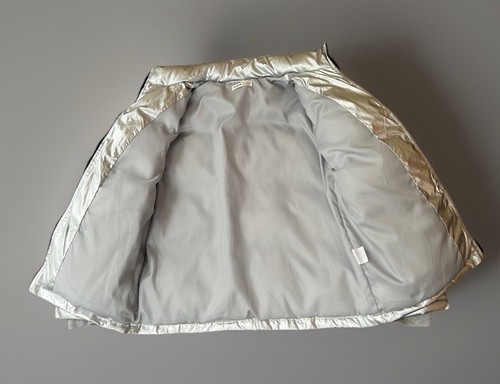 NASA Metallic Silver Puffer Zipper Jacket Size 11-12Y by Shein Nice!!! - Picture 4 of 8