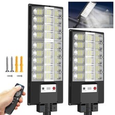 Dusk to Dawn Solar Street Light Outdoor Motion Sensor Commercial Garden Lamp