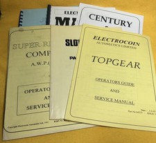 Lot of 6 fruit machine manuals