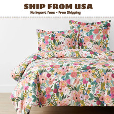 Rifle Paper Co. Garden Party Classic Cool Cotton Percale Duvet Cover - Multi