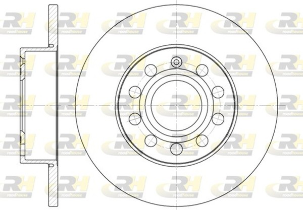 2X Roadhouse Bremsscheibe 6650.00 FüR 5M1 Golf VW Plus 521 A3 Audi 1K1 8P1 5 6 3-image