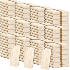 5000 Pcs Jumbo Craft Sticks Bulk 6 Inch Wooden Wax Sticks Multi-Purpose for Face