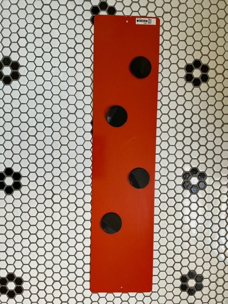 Raro 1999 Taiwán 30" IKEA NARANJA #1038 Tablero de Pared Mensaje Magnético + 4 Imanes