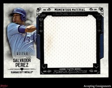 2015 Topps Museum Momentous Material Jumbo Salvador Perez 1/50 GAME USED JERSEY