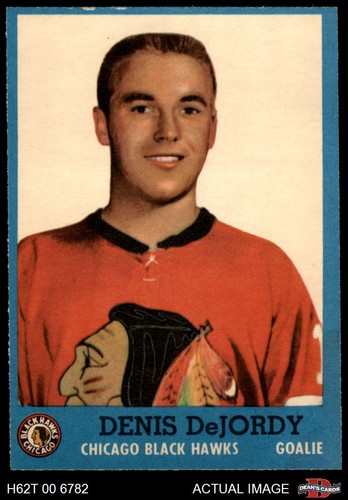 Denis DeJordy #25 1962 Topps card
